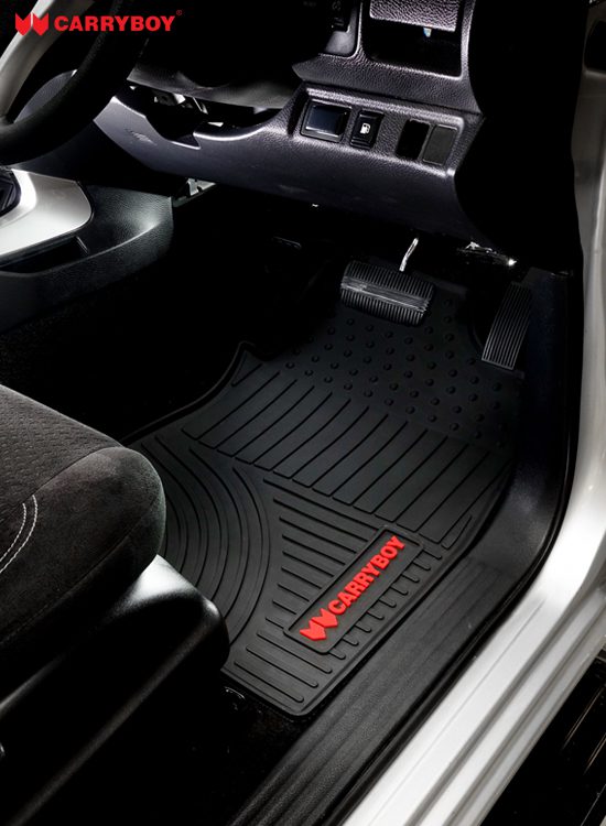 Carryboy Latex Car Floor Mats - Nissan Navara Double Cab